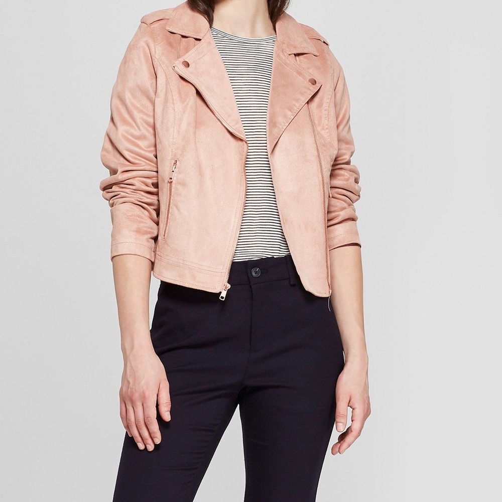 Pink suede a new day jacket